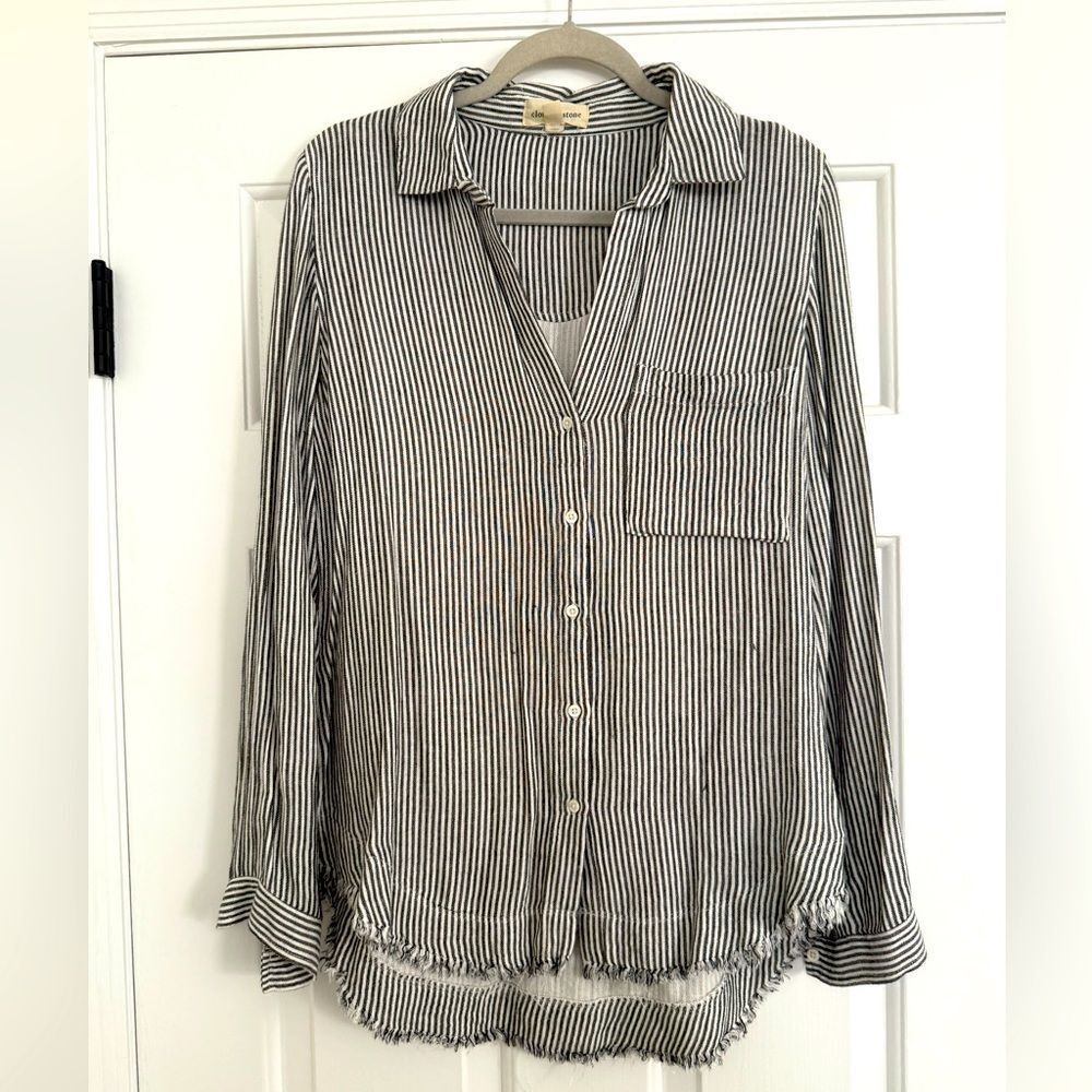 Super soft Cloth & Stone Striped Button Down